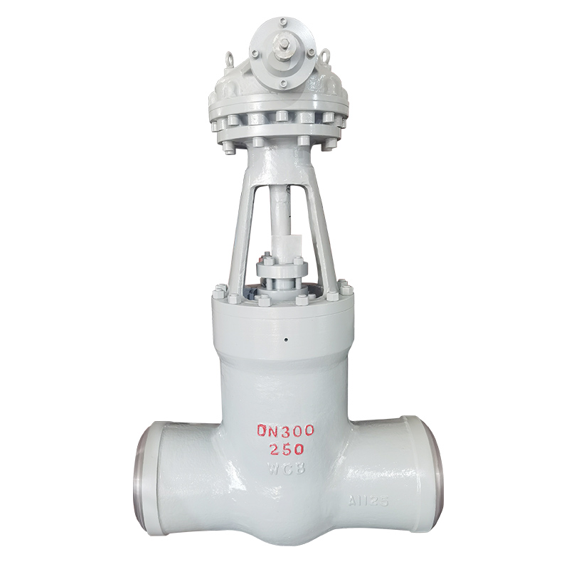 Welding power station gate valve